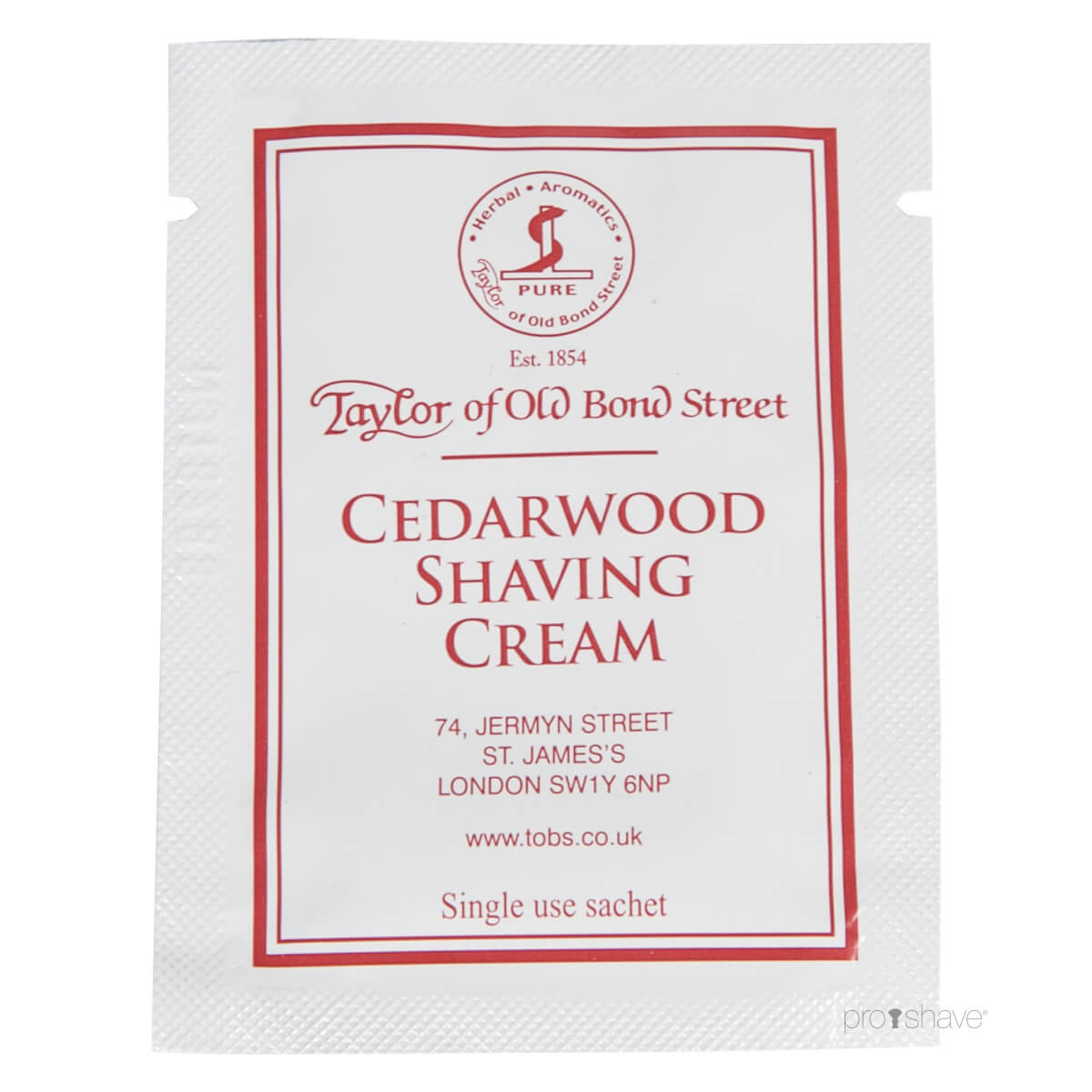 Taylor Of Old Bond Street Barbercreme, Cedertræ, 5 ml., SAMPLE